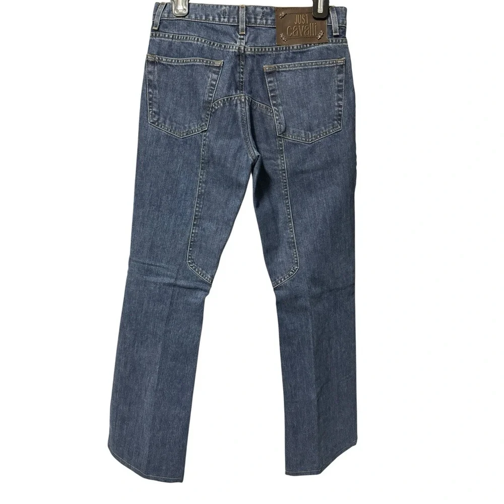 Just Cavalli Italian Designer Jeans Women Size 30 EU 44 Blue Denim Made In Italy